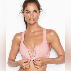 BRAND NEW Victoria Secret KnockOut Front-CIose Sports Bra 34D - Pink